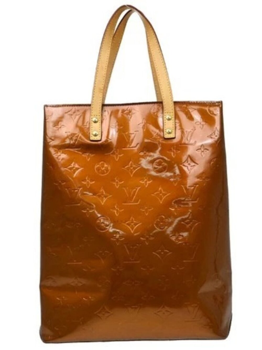 Best06 Louis Vuitton Vernis Reade MM Tote Bag M91143 TH0042 NQ09375
